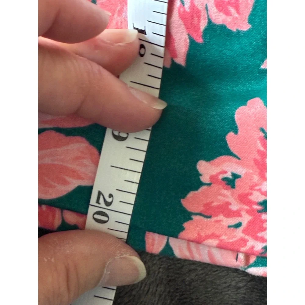 J.Crew Mercantile Teal Pink‎ Floral Pencil Skirt J6166 Size 00 (C7)